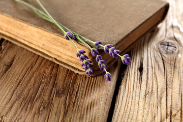 book and lavender