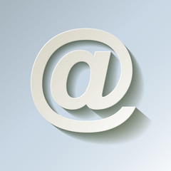 Obraz premium E-Mail Symbol Papier Kalt Frost