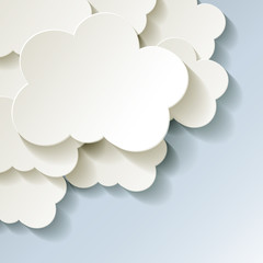 Cloud Cloud-Computing Rechnen in der Wolke Ecke Kalt Frost