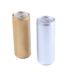 Blanks aluminum and golden soda can
