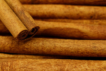 Cinnamon sticks closeup