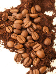 Heap of coffee background