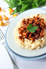 Risotto with chanterelles