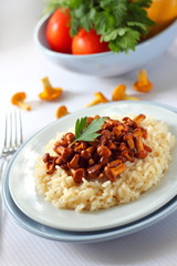 Risotto with chanterelles