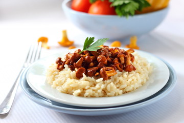 Risotto with chanterelles