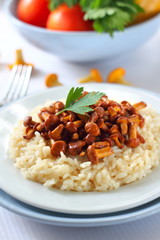 Risotto with chanterelles