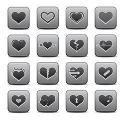 Heart Icon Collection in Vector Format