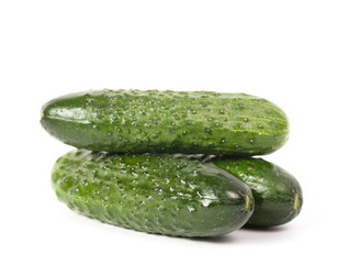 Cucumber on white background