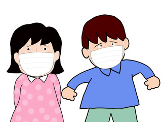 子供のマスク姿