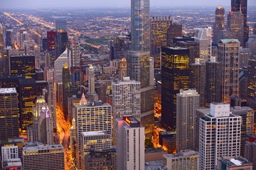 Chicago Night Panorama