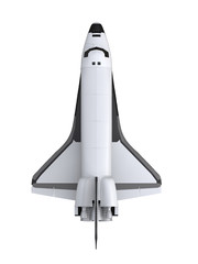 Naklejka premium Space Shuttle Isolated