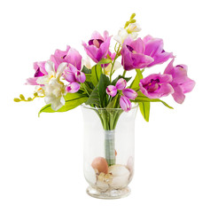 Bouquet of tulip and orchid