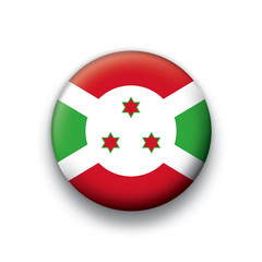 Vector flag button series Burundi