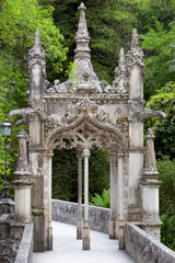 Old European Arhitecture in the park / Quinta da Regaleira Palac