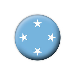 Vector flag button series Micronesia