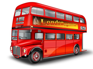 Obraz na płótnie Canvas Sightseeing mit dem Bus London