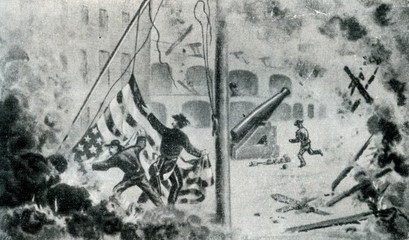 Bombardment of Fort Sumter (United States, april 12, 1861)