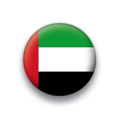 Vector flag button series United Arab Emirates
