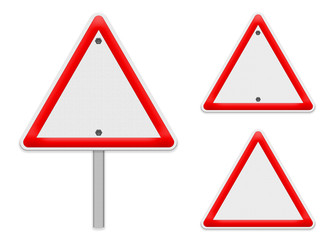 Obraz premium Blank traffic sign, Easy to edit,part of a series.