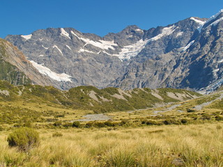 Alpine landscape in New Zealand