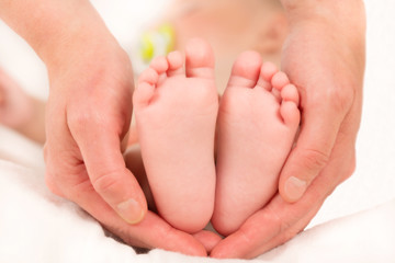 Obraz na płótnie Canvas infant foot