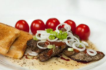 Fried liver