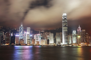 Fototapeta premium Widok z portu w Hongkongu