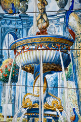 Traditional ceramic detail in Spain.