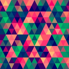 Rideaux velours Zigzag Modèle de triangle de pixel abstrait