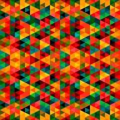 Cercles muraux Zigzag Modèle de triangle de pixel abstrait