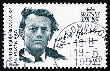 Postage stamp France 1996 Andre Malraux, Writer