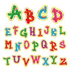 Children's bright colorful alphabet - 53749325