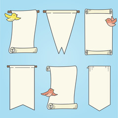Vertical Banners and Birds