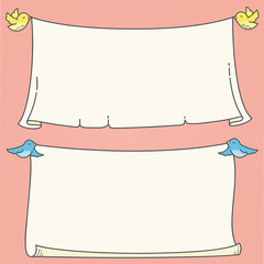 Large Banners and Birds