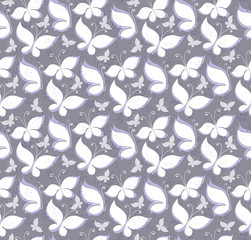 Background with white butterflies.