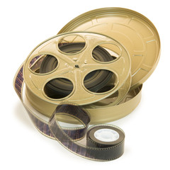35mm Film In Reel And Its Can