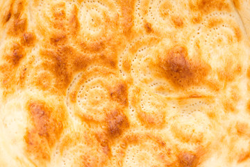 background of a crust of bread. macro