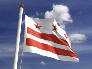 Fototapeta premium District of Columbia Flag