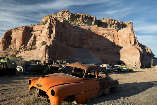 Old Car On Route 66