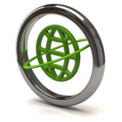 Green globe icon
