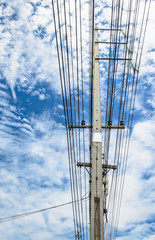 Obraz premium an electric pole