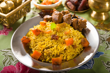 arab rice, ramadan food in middle east usually served with tando