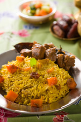 arab rice, ramadan food in middle east usually served with tando