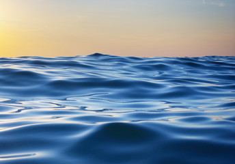 Wave on sunset