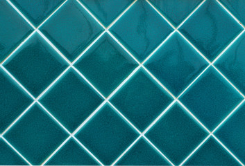 Fototapeta na wymiar blue wall tiles as background image