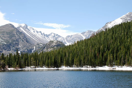 Bear lake and Glacier Gorge, Rocky Mountain National Park, CO