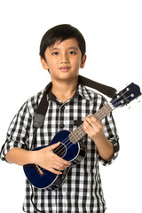 boy playing guitar