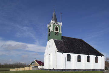 Fototapeta na wymiar Kościół Marynarzy w Oudeschild na Texel.
