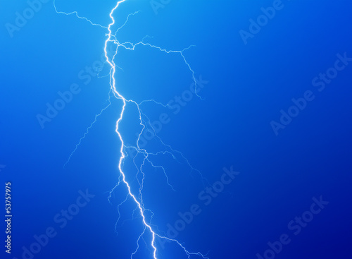 Lightning On A Dark Blue Background Wall Mural Wallpaper Murals Ilya Akinshin