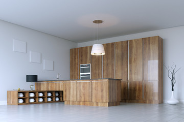 Luxury Kitchen Cabinet (Wooden Furniture)